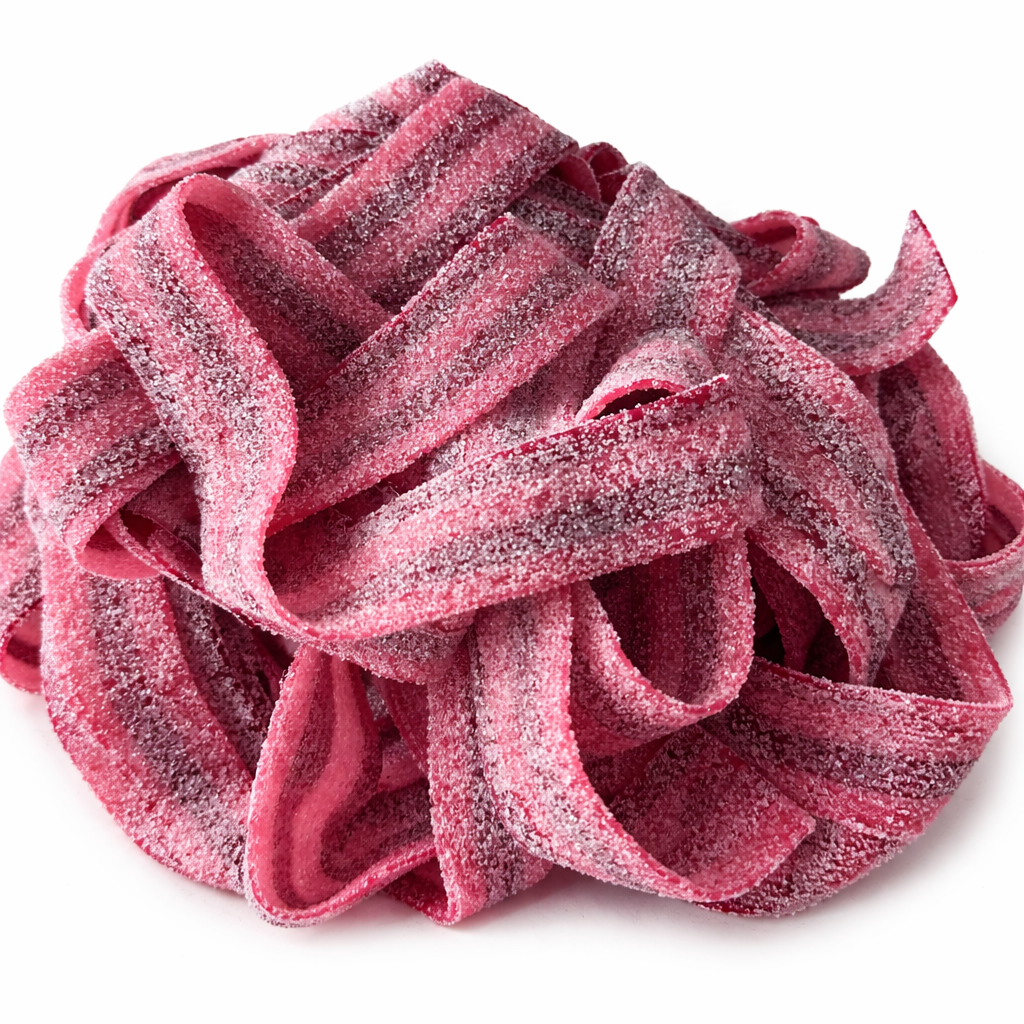 Sour Raspberry Cherry Belts(DYE FREE)